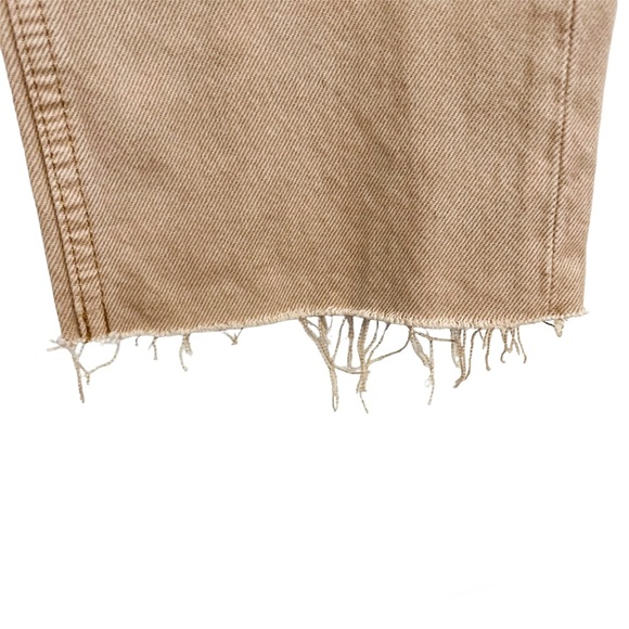 RE/DONE 70’s Ultra High Rise Stove Pipe Jeans Washed Khaki Size 25 - Picture 8 of 14